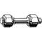 DIN2510 Expansion bolt with reduced shank and 2 hexagon nuts L/NF Steel 21CRMOV57 (EN 1.7709)